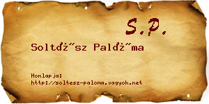 Soltész Palóma névjegykártya